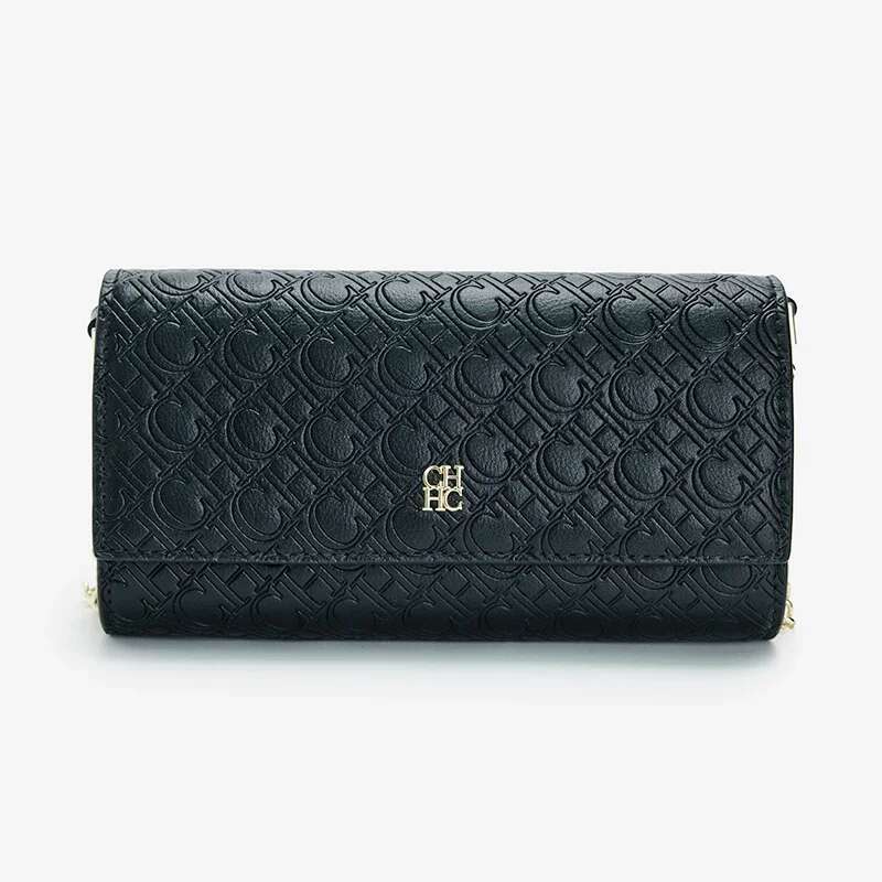 Ch High Quality Fashion Pure Colour Ladies Senior Sense Shoulder Bag Letter Print Design Temperament
