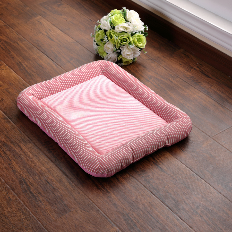 Summer Breathable Dog Cooling Mat Eco-friendly Washable Puppy Dog Beds For Medium Small Dogs Sleeping Pet Mattress