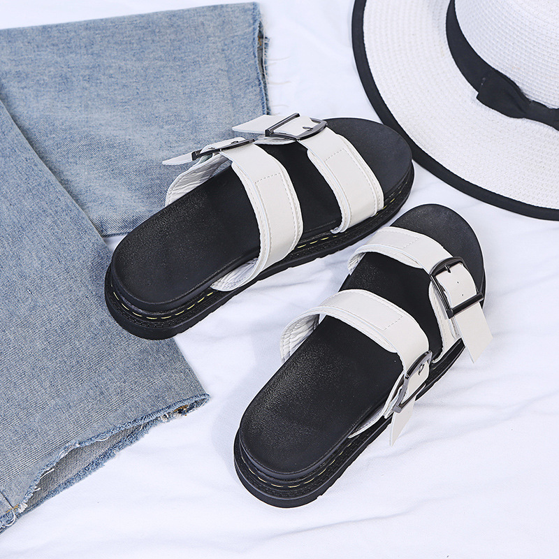 free shipping designer sandals dr martene women womens slippers leather slides white brown red black outdoor casual shoe trainers sneakers