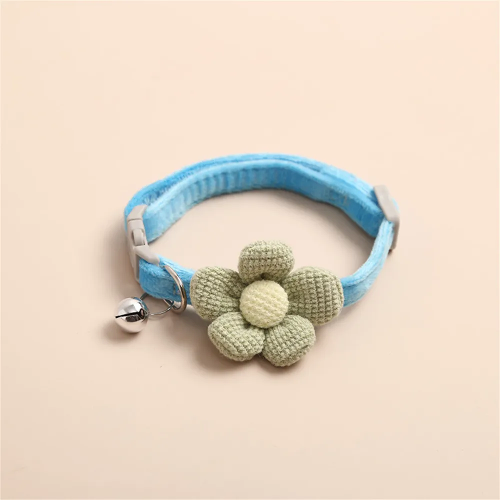 New pet supplies dog collars plush flower angel wing collars cat bell collars pet cat dog universal cute collars