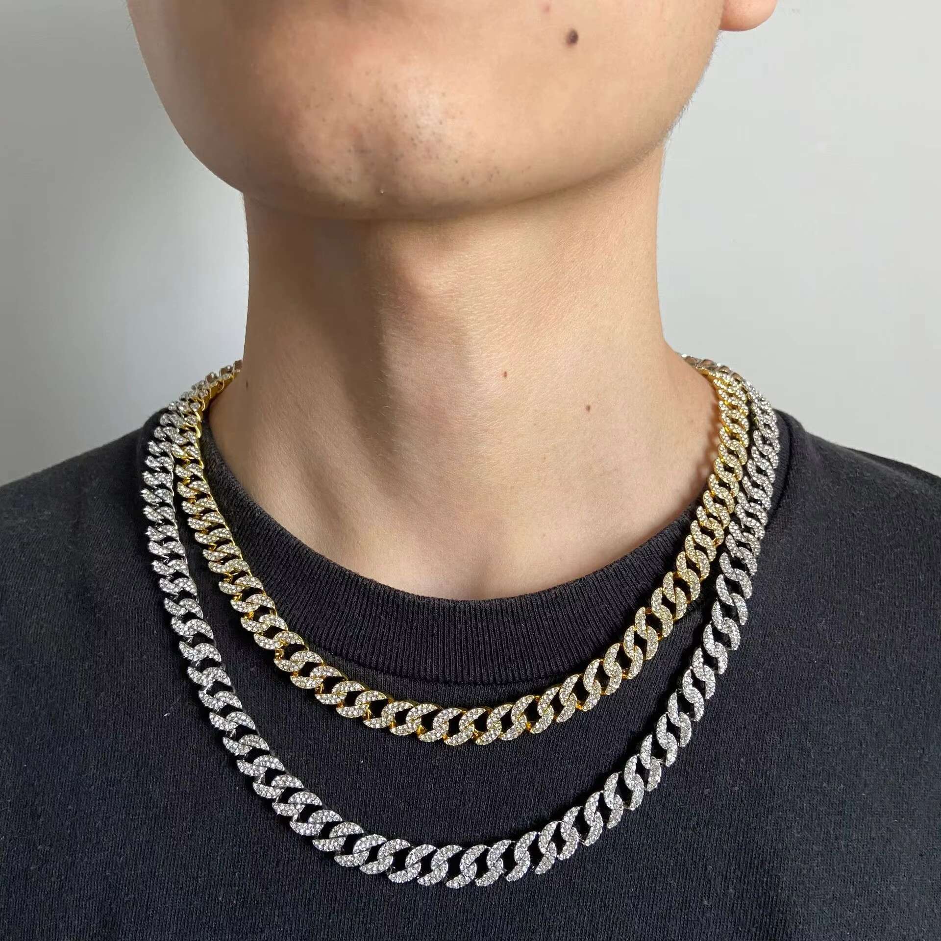 10mm Gold Plated Alloy Cuban Chains