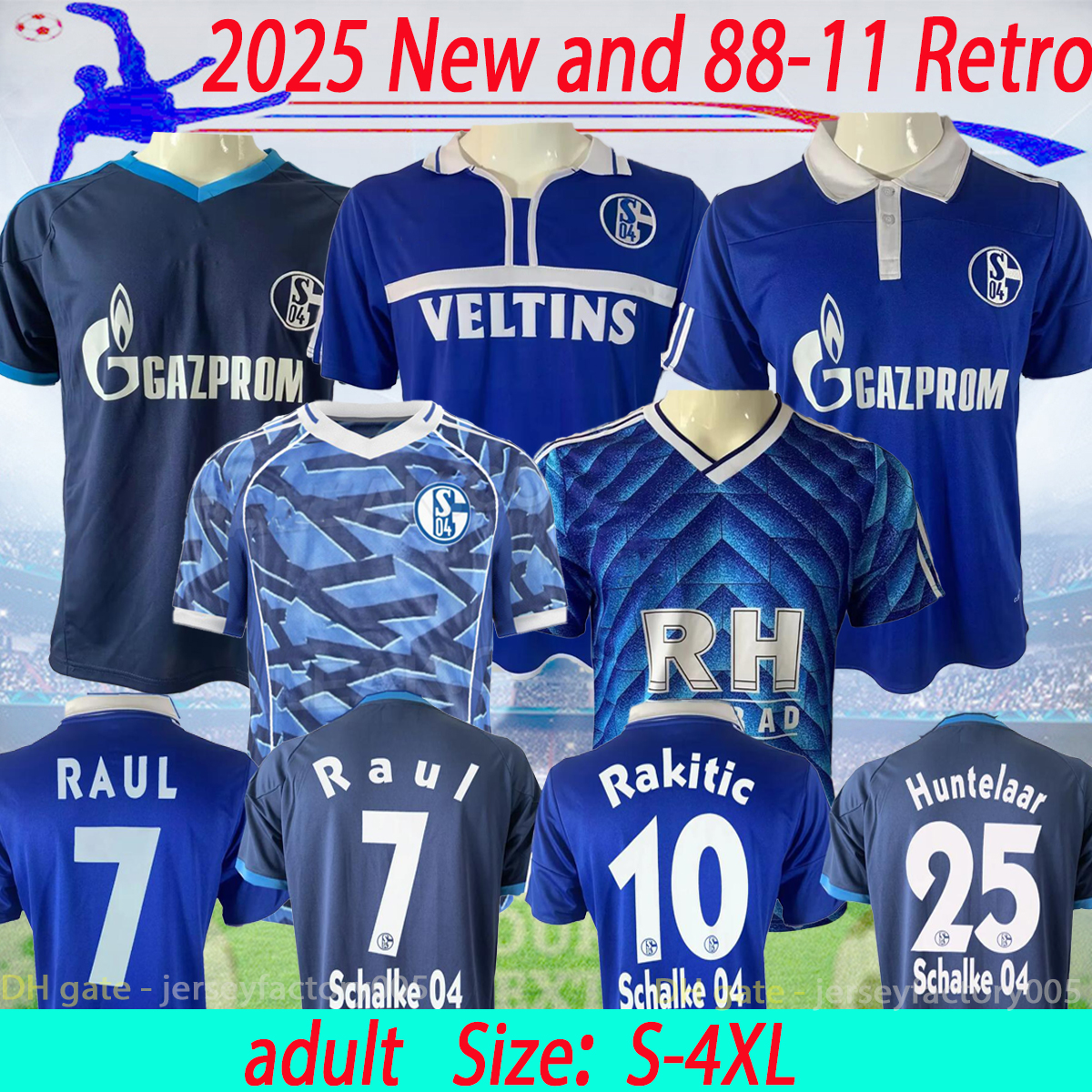 S-4XL 25 26 FC Schalke 04 Soccer Jerseys Retro 00-02 10-11 Home Away Schalke 88-89 special Football Shirts