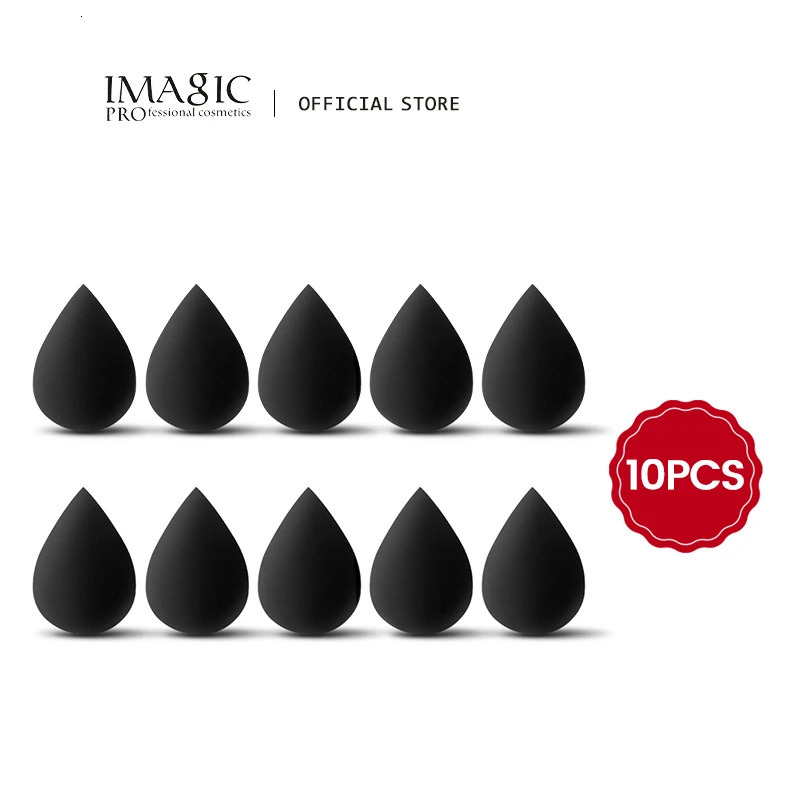 IMAGIC 10Pcs/Kit Makeup Sponge Set Soft Colorful Cosmetic Puff Powder Foundation Beauty Tool Wholesale Women Beauty Makeup Tool 250317