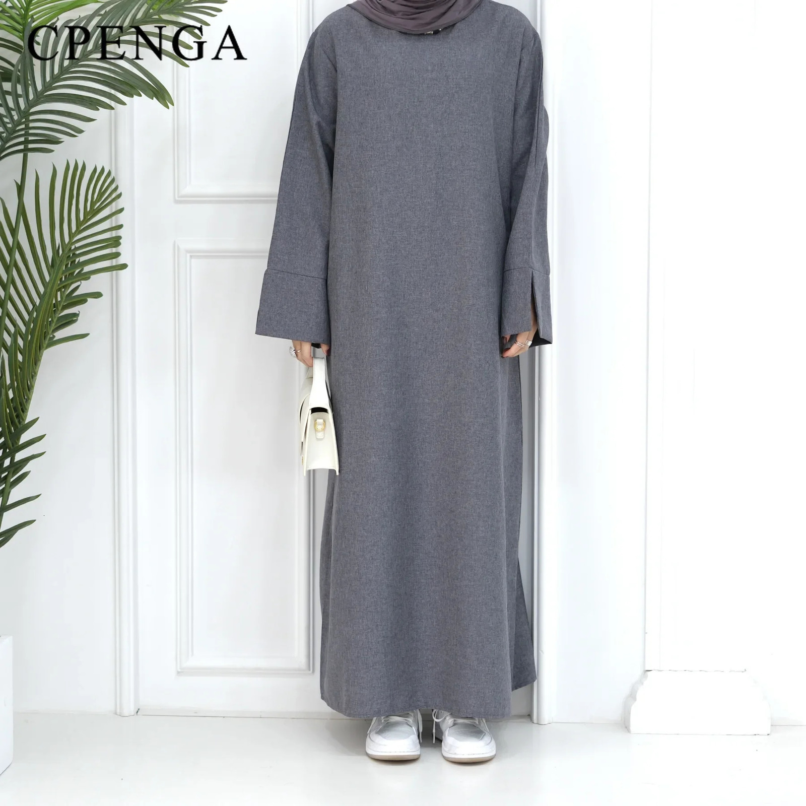 Dubai Abaya Muslim Womens Eid al Fitr Humility Dress T rkiye Loose Elegant Islamic Clothing 250326
