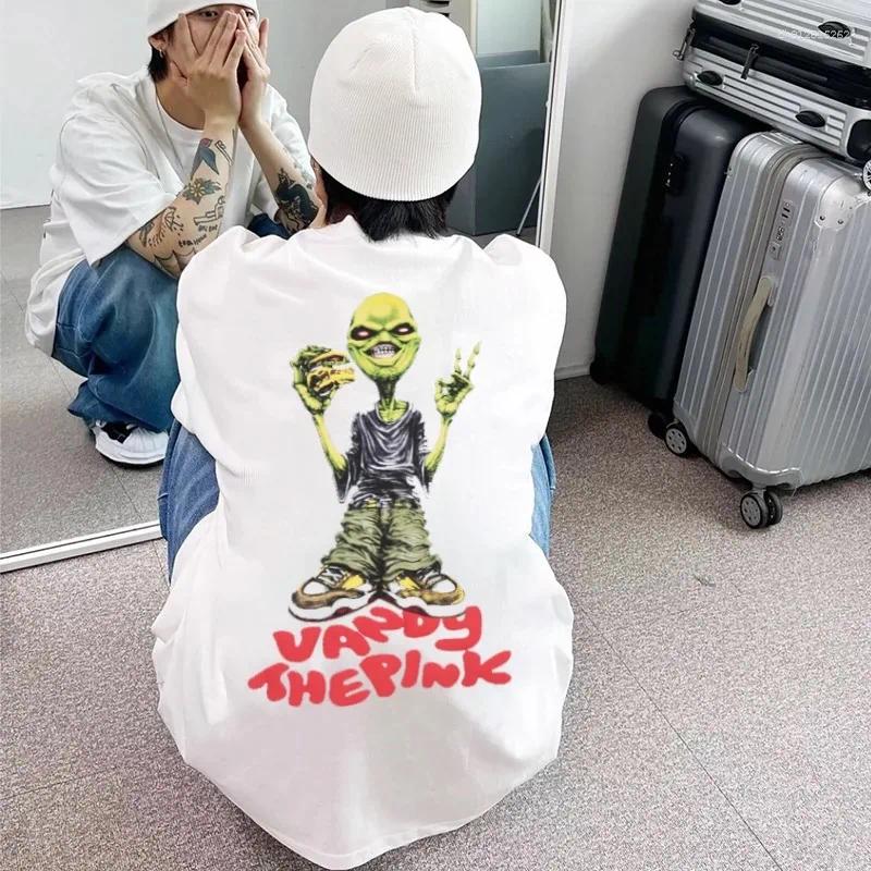 Men's Tracksuits Summer Star The Same VandyThePink Fashion Cartoon Fun Printed Men And Women Lovers Short Sleeve Pure Cotton T-shirt Ins