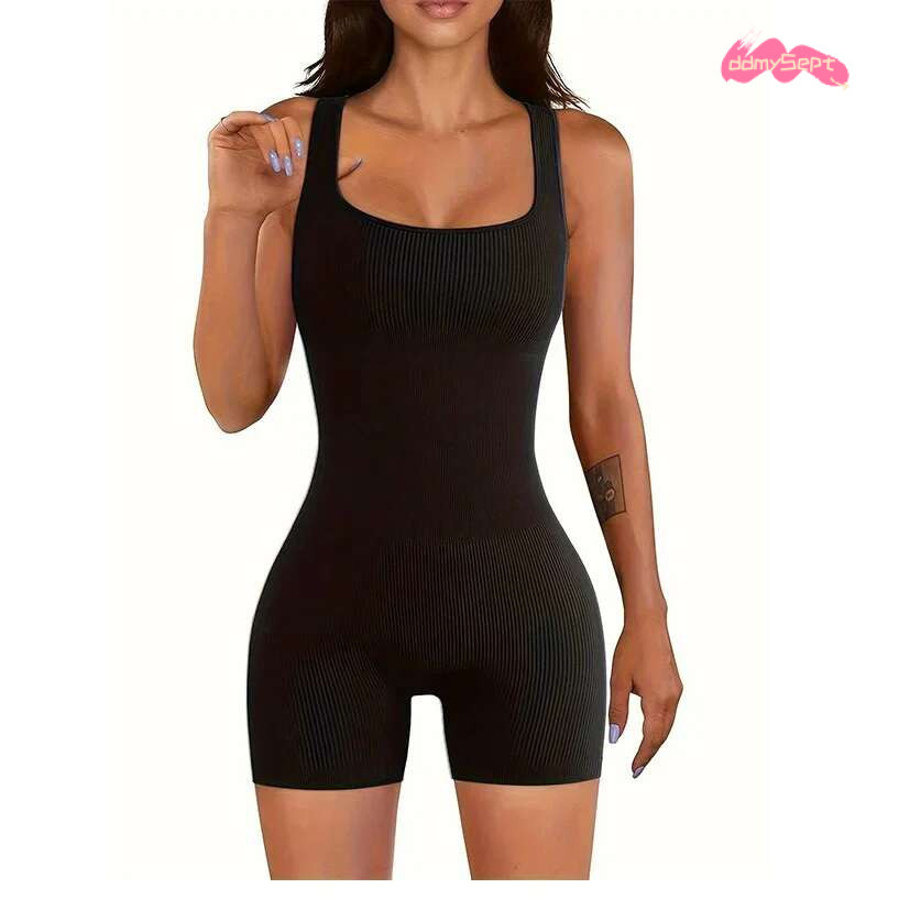 2024 Sexy Women Jumpsuits Shorts Female Sleeveless Sport Romper Bodysuits Summer Yoga Playsuits Skinny Gym Fiess Outfits ddmySept ddmySept