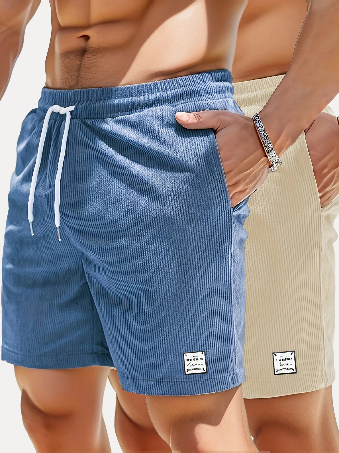 Summer arrivals in sports shorts mens comfortable elastic waist clothing breathable casual 250326