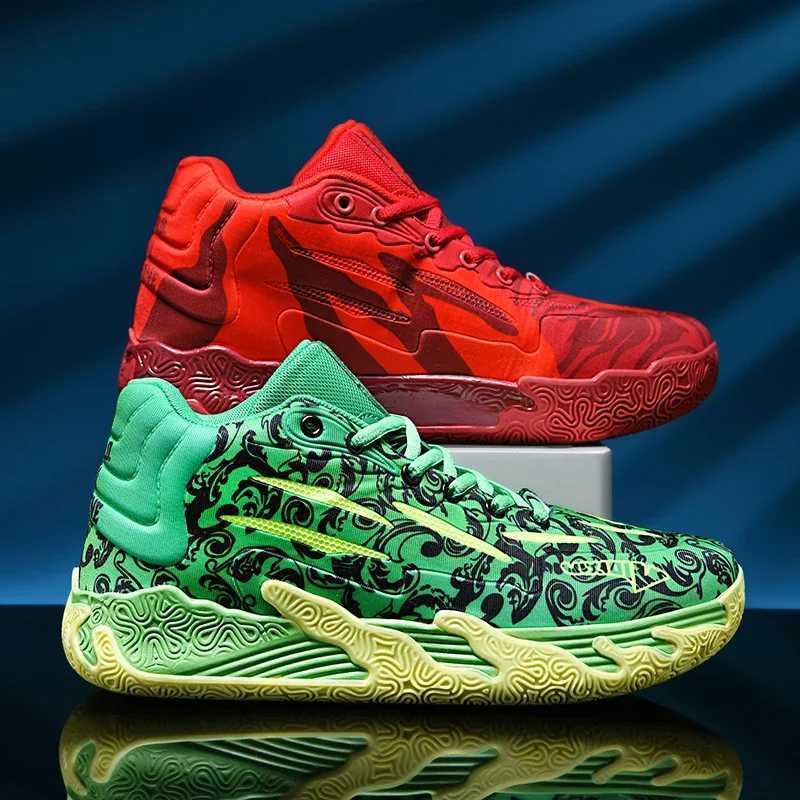 High Street Mens Basketball Shoes Rubber Anti Slip Sneakers Men Outdoor Mesh Breathable Sports Training Shoes Cfy Leisure Z250326