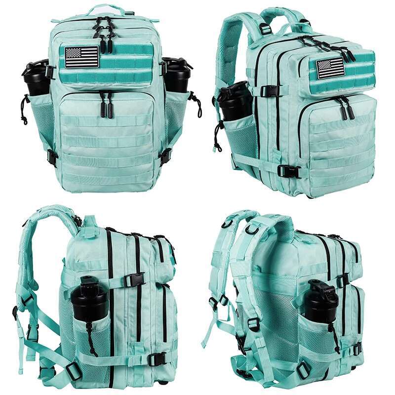 35L Tactical Backpack For Men And Women Outdoor Travel Athlete Gym Bag Hiking Molle Sports Rucksack With Bottle Holder