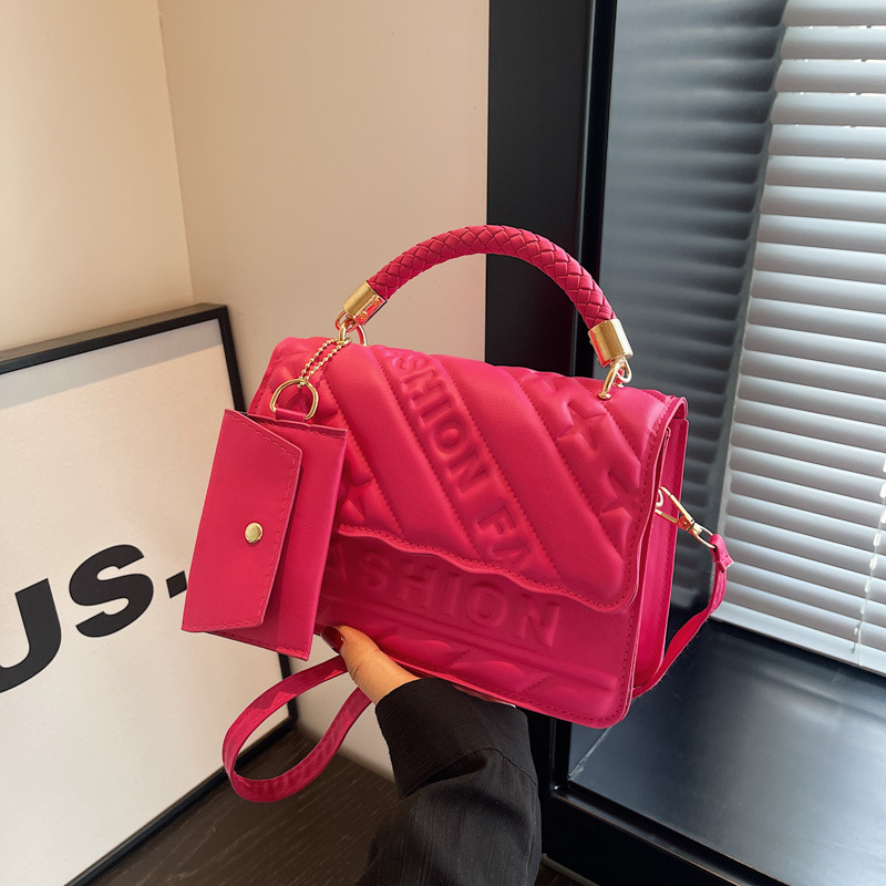 Women's bag fashion small square bag fashion trend hand bill of lading shoulder crossbody