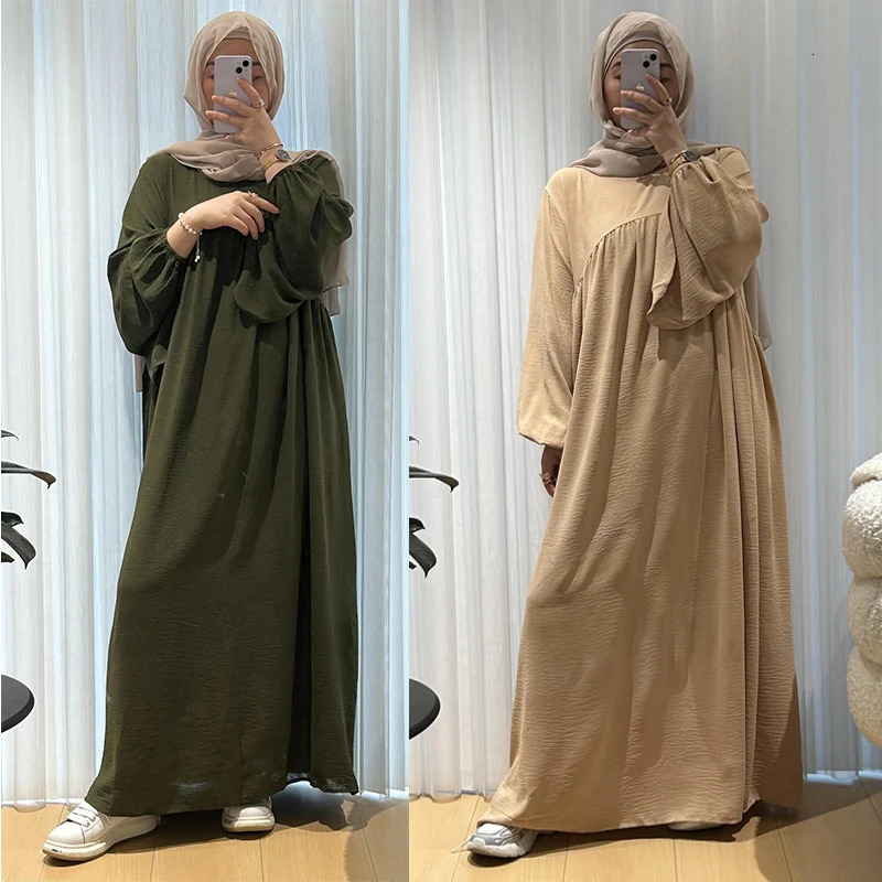 Abaya Muslim womens clothing Middle Eastern Robe plus size MU225 250326