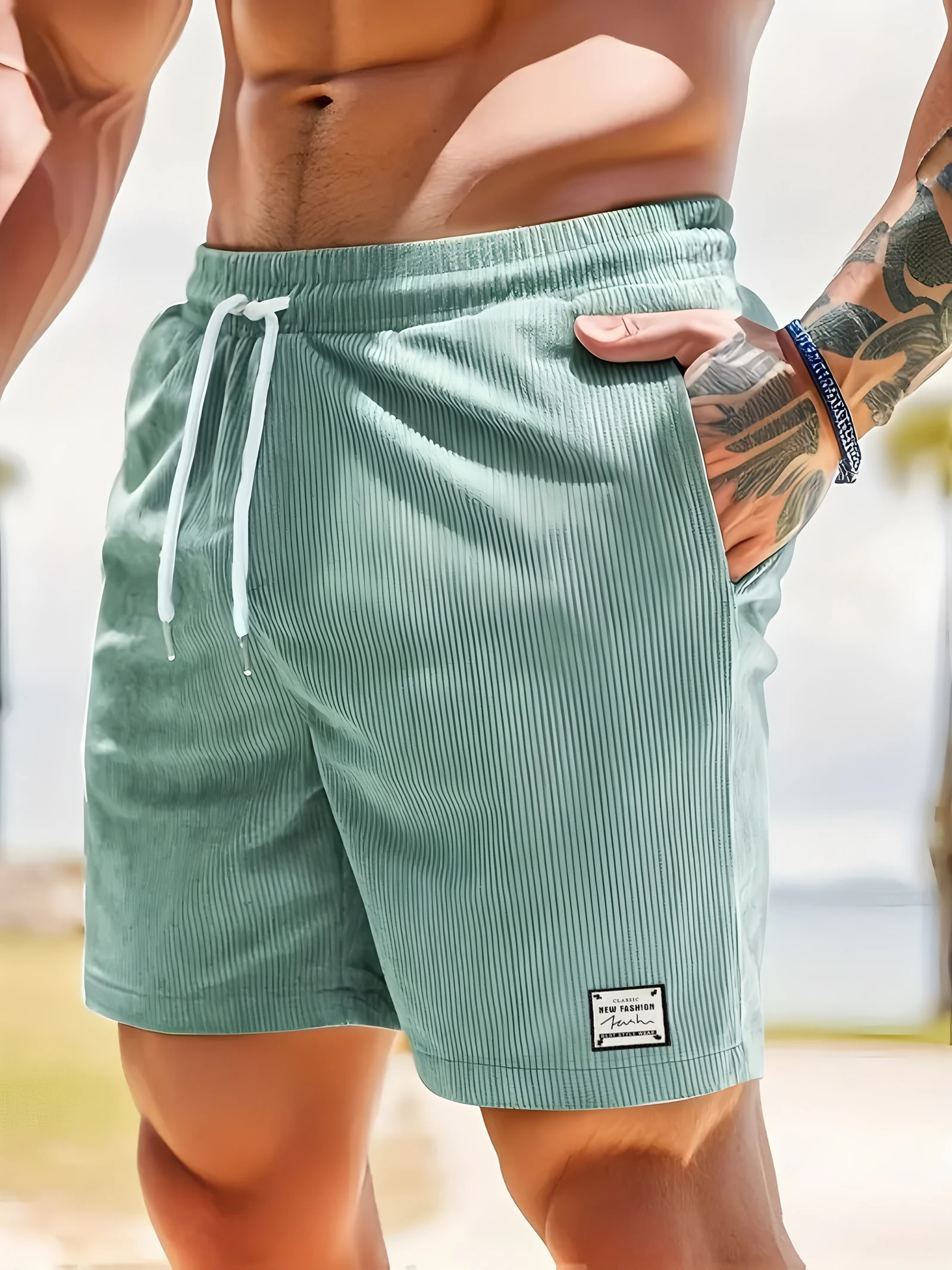 Summer arrivals in sports shorts mens comfortable elastic waist clothing breathable casual 250326