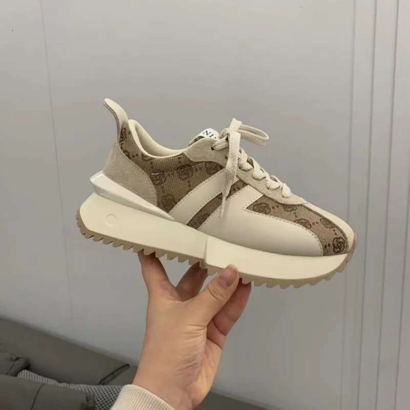 Fashion Forrest Gump Spring New Thick Sole Sports Versatile Casual Elevated Women's Shoes