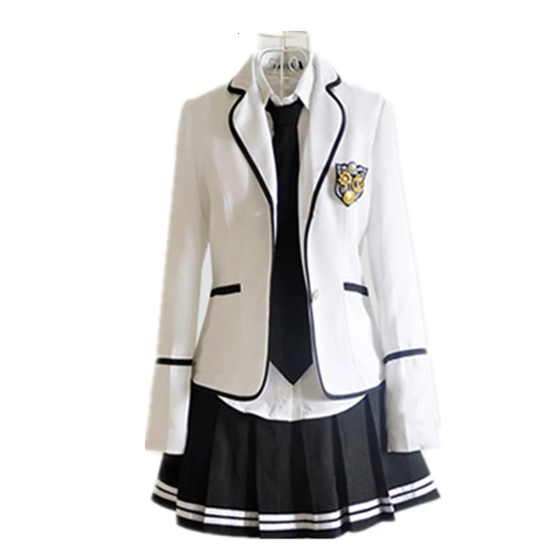 Elementary School Uniform and Long Sleeve Japanese Students Reading British Student 250326