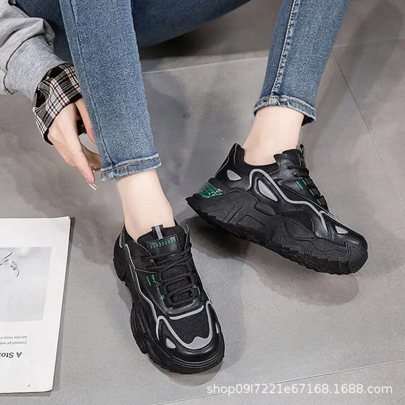 Dad Girl New Mesh Casual Shoes Lightweight Platform Student Trend Sneakers