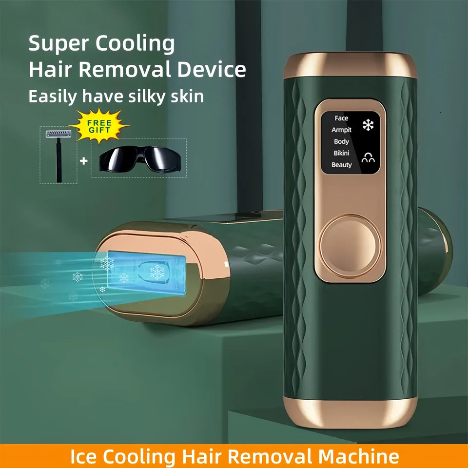 IPL Laser Hair Removal Machine Ice Cool Painless Epilator Women Freezing Point Epilation Skin Rejuvenation for Home Use Device 250324