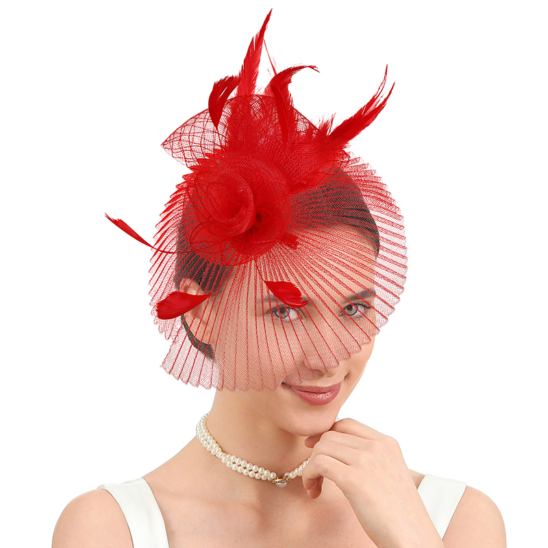 Elegant Fascinator with Feathers - Perfect for Tea Parties, Weddings & Special Events
