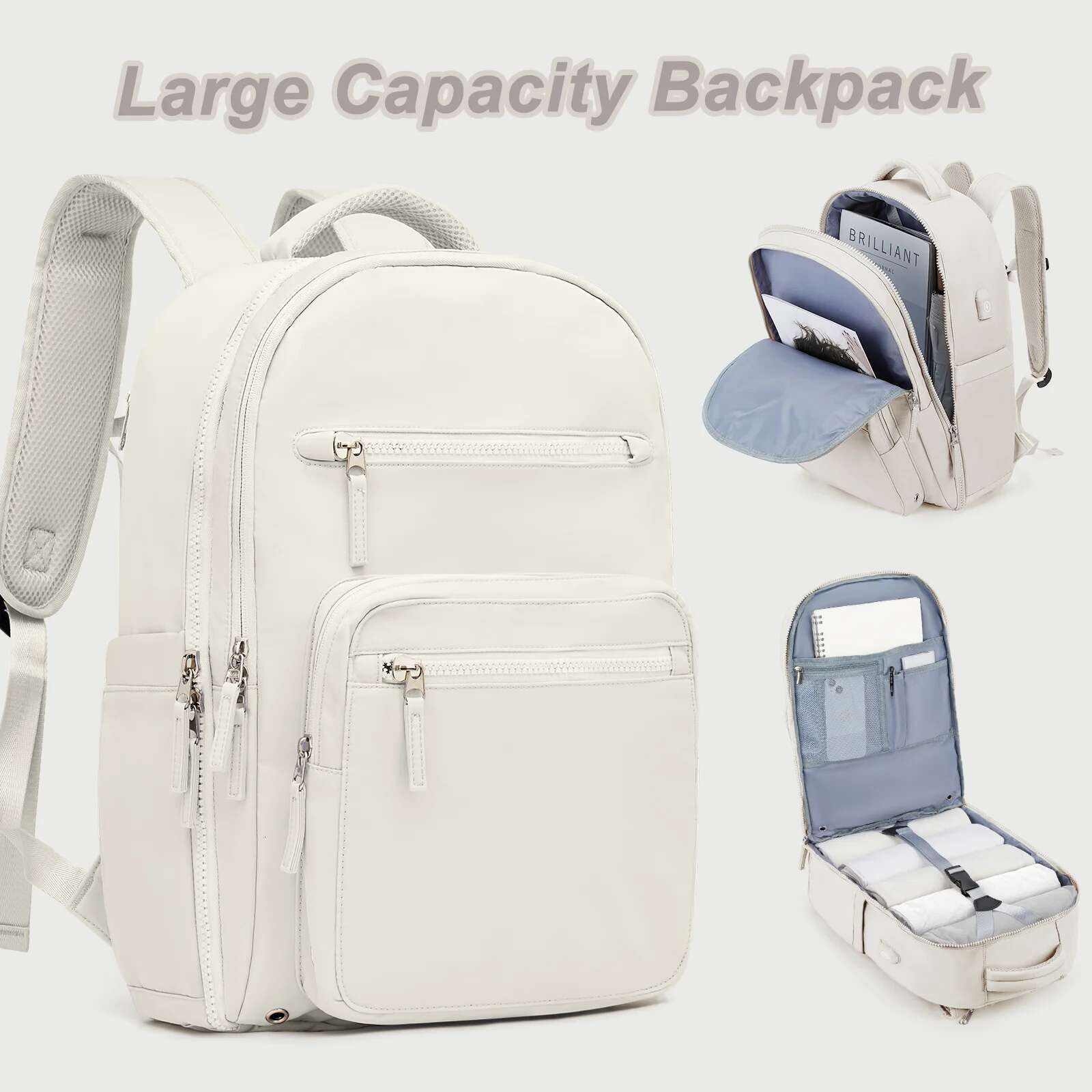 Backpack For Women And Men Overnight Weekend Versatile College Bookbag Casual Student Daypack Travel Essentials Laptop Bag