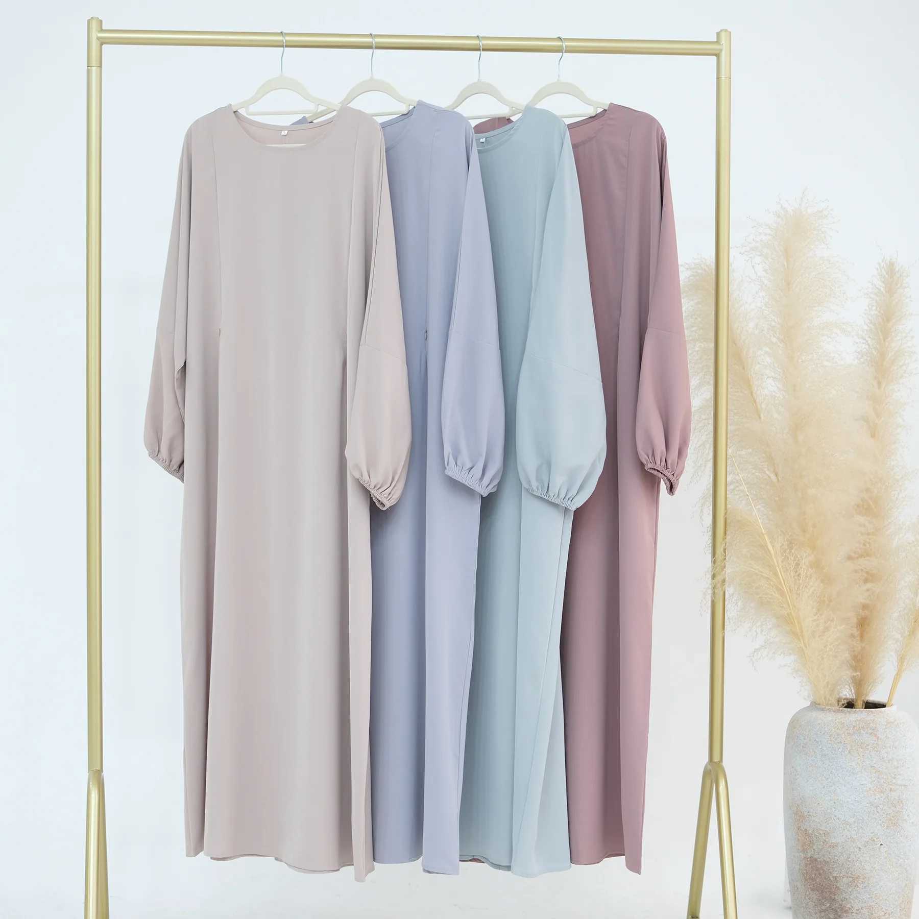Breastfding Abaya Women Muslim Dress Islamic Nursing Wear Slight Batwing Slves Zippers On Chest Dubai Hijiabi Ramadan Kaftan X2505141