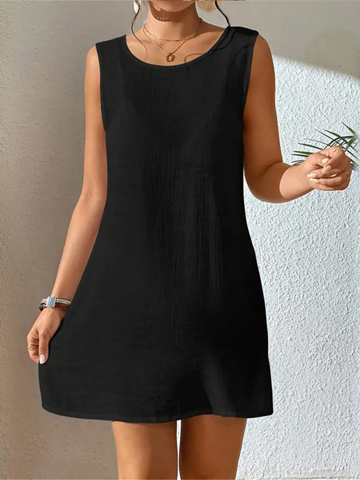 2025 Sexy 5Color Backless Crochet Knitted Tunic Beach Cover Ups Dress Wear Beachwear Womens K5620 250326