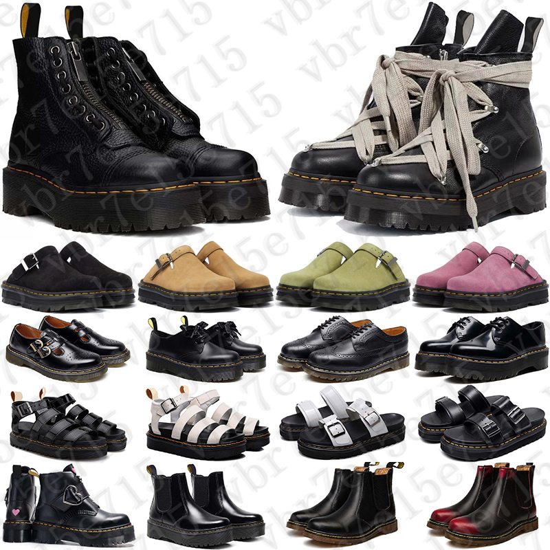 Free Shipping Designer drs doc martins martene sandals heels Shoes slides clogs marteen martine sandal slippers sliders for mens womens sandale pantoufle