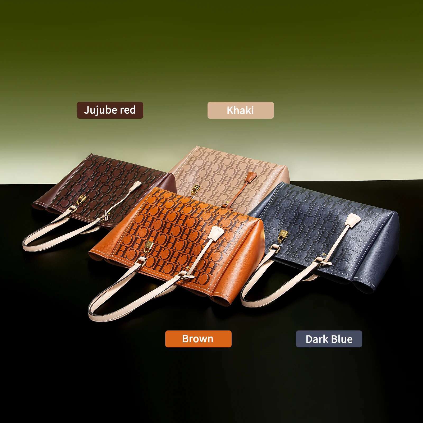 Classic Solid Color Letter Retro Women's New Handheld Shoulder Bag With Large Capacity For Business Shopping And Commuting