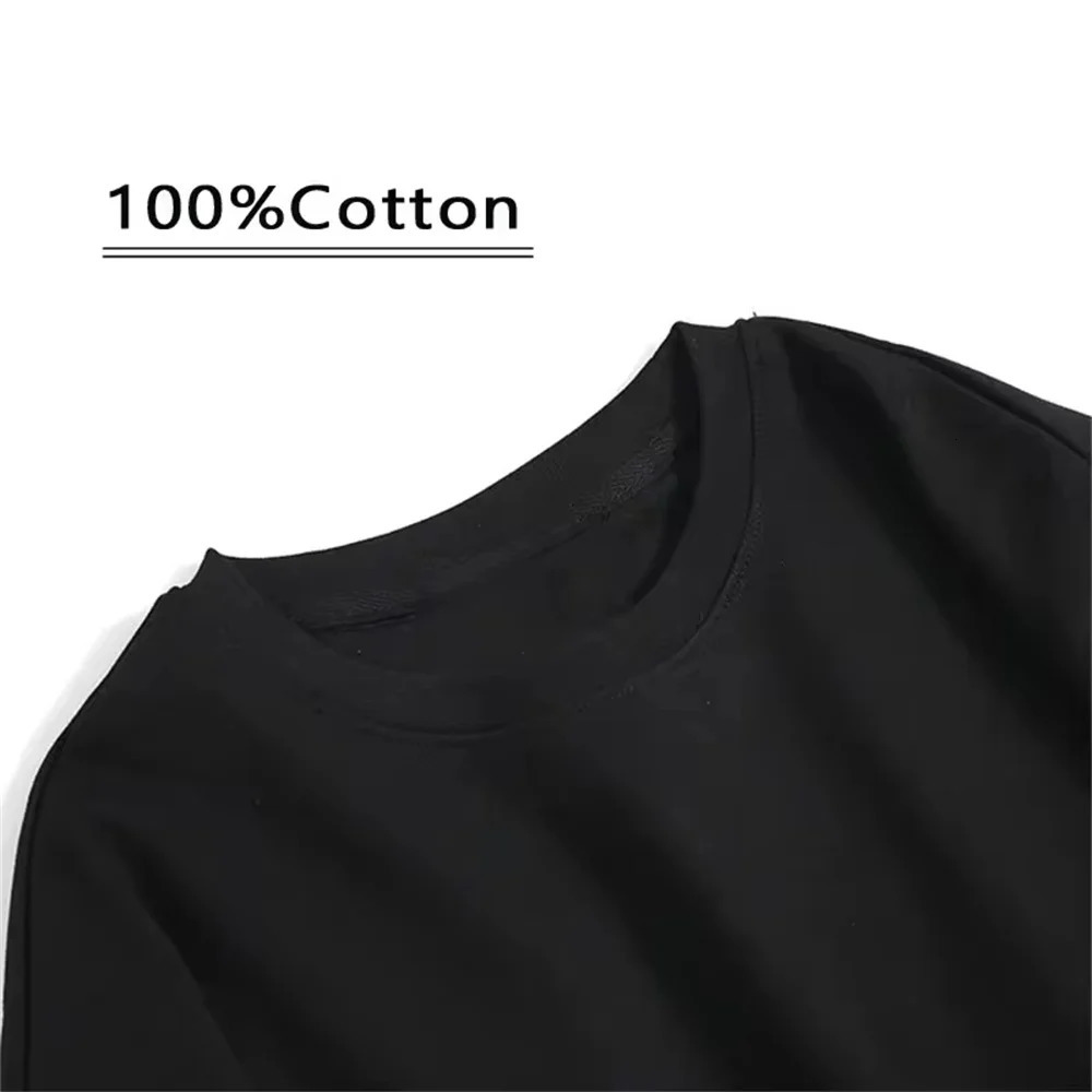 Mens casual crew collar Tshirt with compass landscape print cotton wide pine Harajuku street hiphop Korean style Y2K mens top 250318