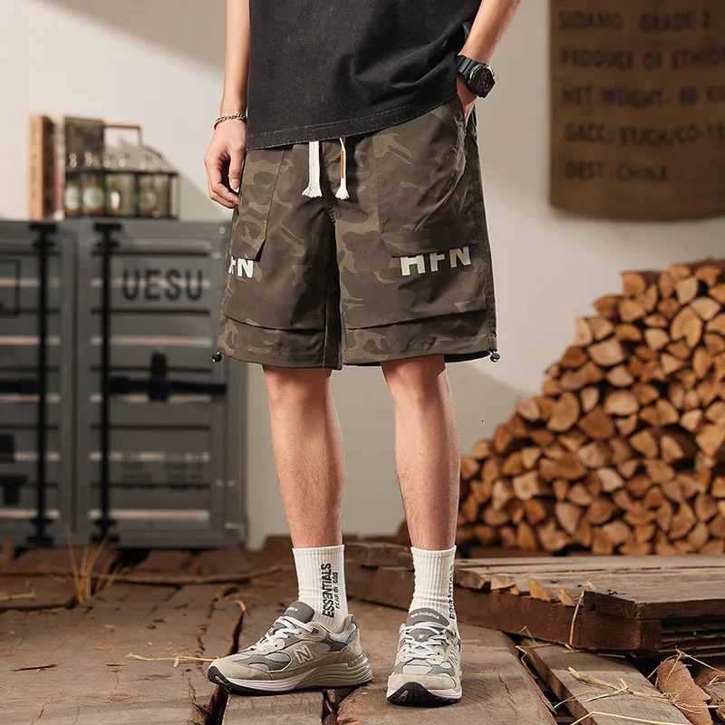 Summer Fitness Shorts Fashionable Breathable Quick drying for Bodybuilders Tailored Camouflage Sports 250322