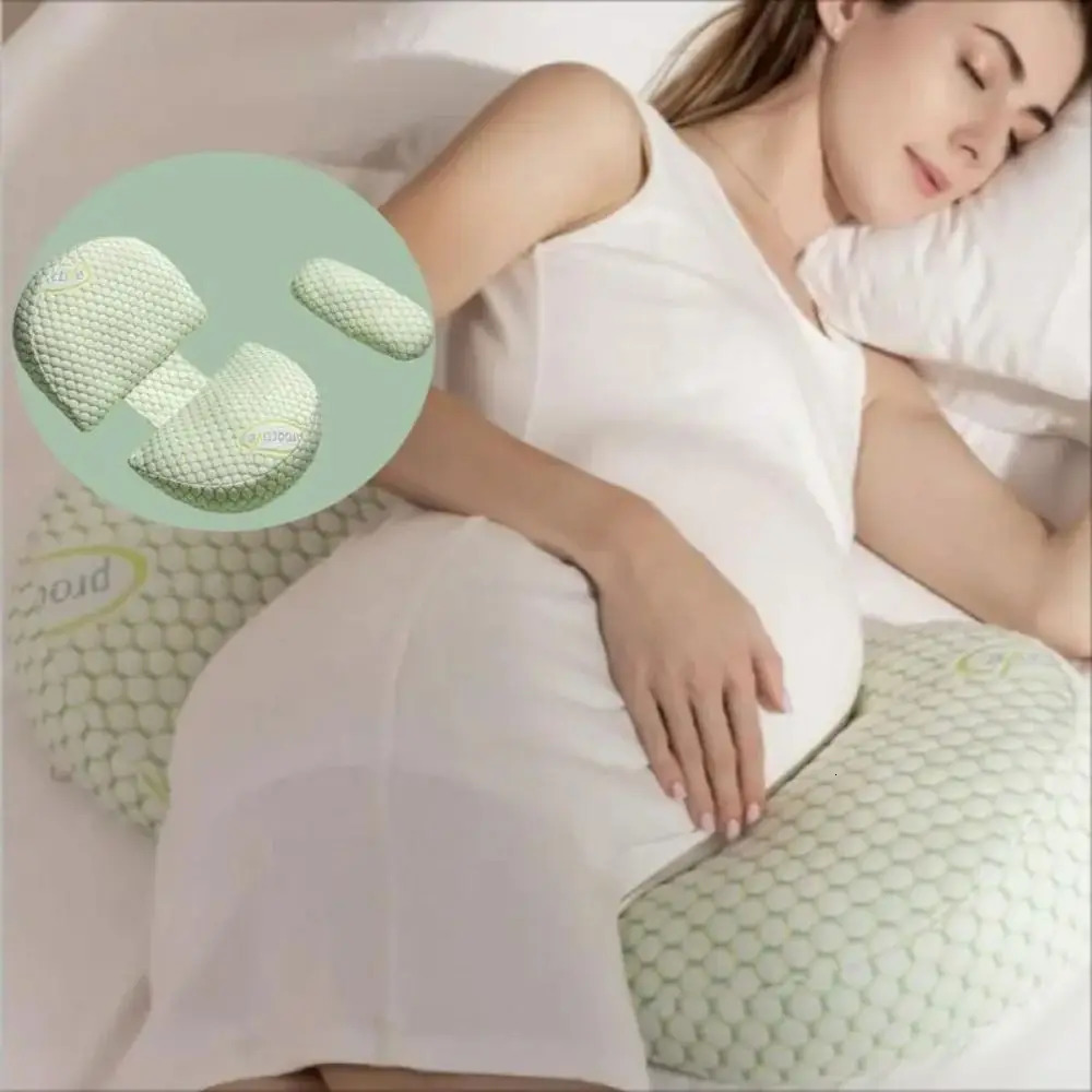 High Quality Multifunctional Maternity Pillow Pure Cotton U-shaped Waist Pillow Side Sleep Pregnant Pillow 250326