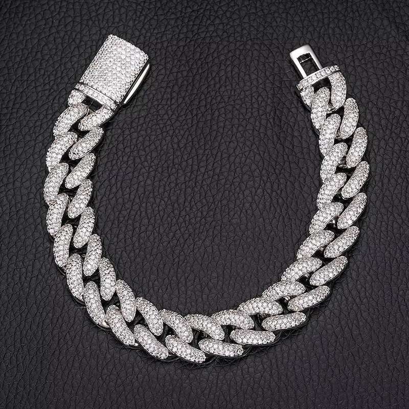 Mens Exclusive Cuban Chain Necklace 18K Gold Plated - Copper Zircon Custom Jewelry Gift