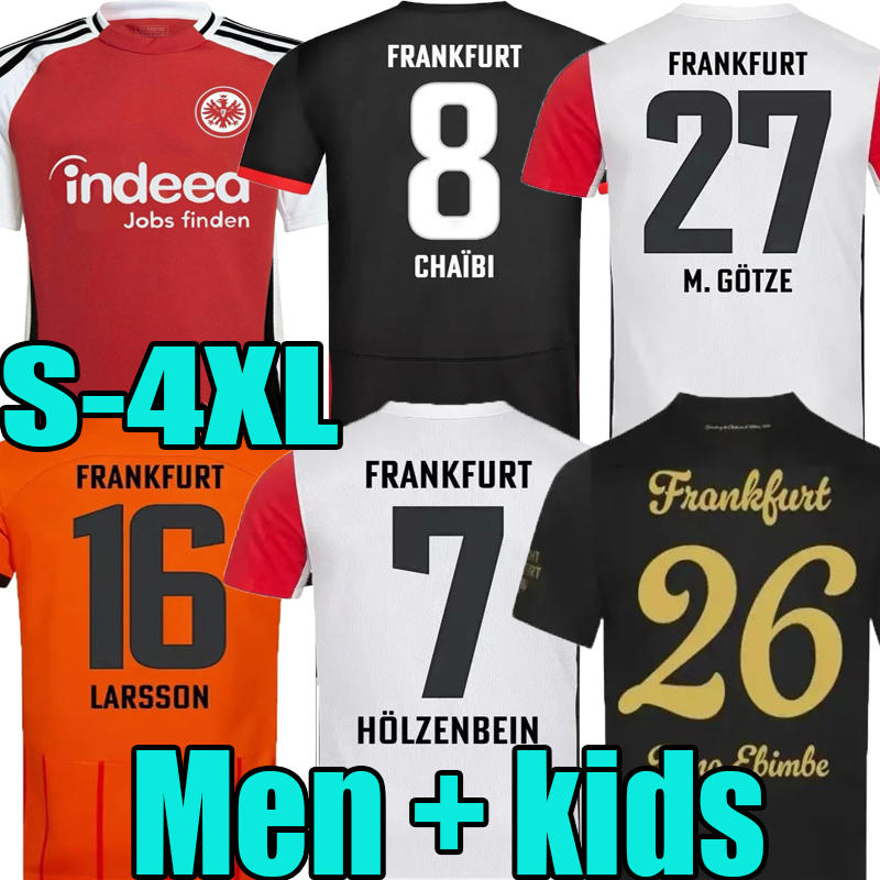 25 26 Eintracht Frankfurt Soccer Jerseys 125th Year Anniversary 2025 2026 MARMOUSH KNAUFF DINA EBIMBE M.GOTZE SKHIRI KOCH CHAIBI football shirt Men Kids