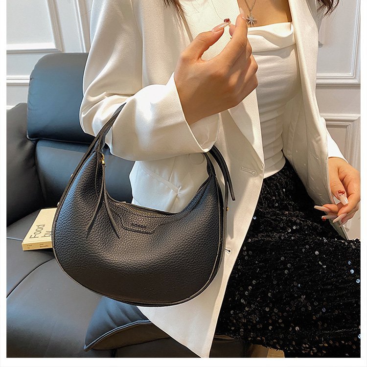 Women's handbag bag new all-in-one single shoulder crossbody saddle bag casual fashion crescent bag 2025
