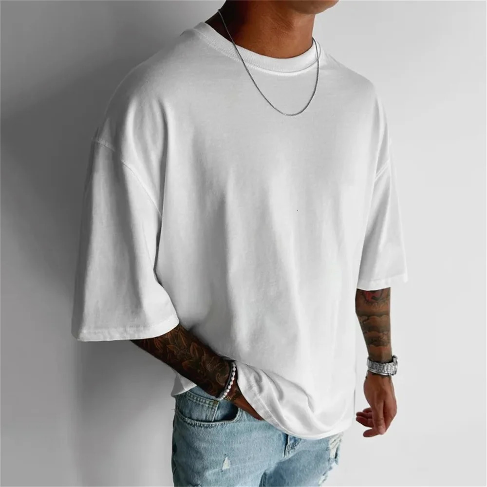Ethnic totem graphic mens Tshirt summer street Y2K cotton short sleeved casual retro top 250318