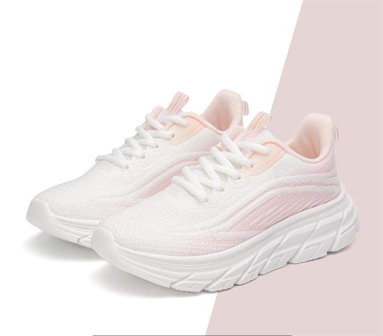 Sports shoes women's new spring anti-slip soft sole wear-resistant mesh surface breathable casual shoes all match ultra-light running shoes