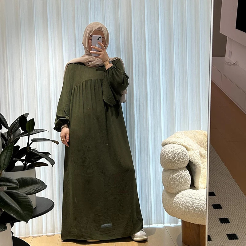 Abaya Muslim womens clothing Middle Eastern Robe plus size MU225 250326