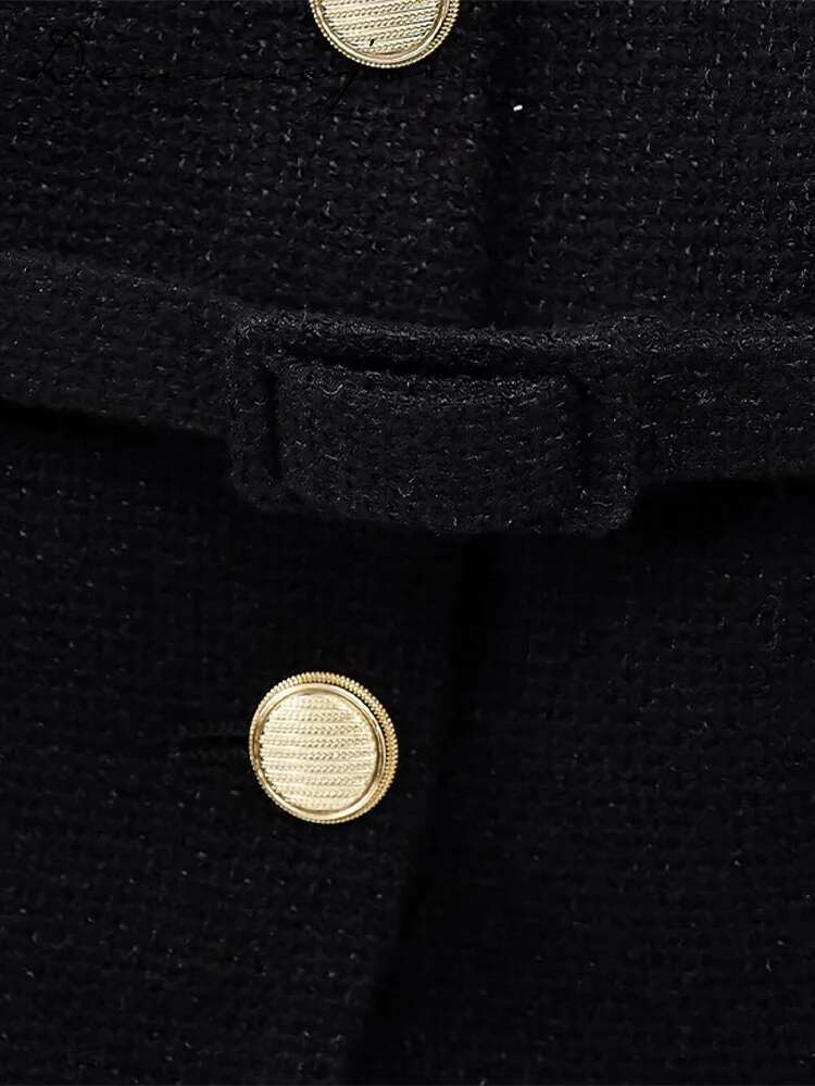 Metal Buckle Belt Top Women Slim Sleeveless Single-Breasted Button O-Neck Vest Female Summer Fashion Commute Lady Outwear