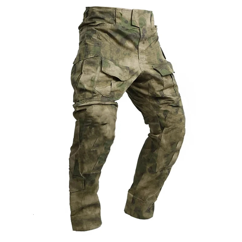 Tactical combat pants with knee pads multi cam camouflage cargo Trojan horse for outdoor sports and hunting non 250327