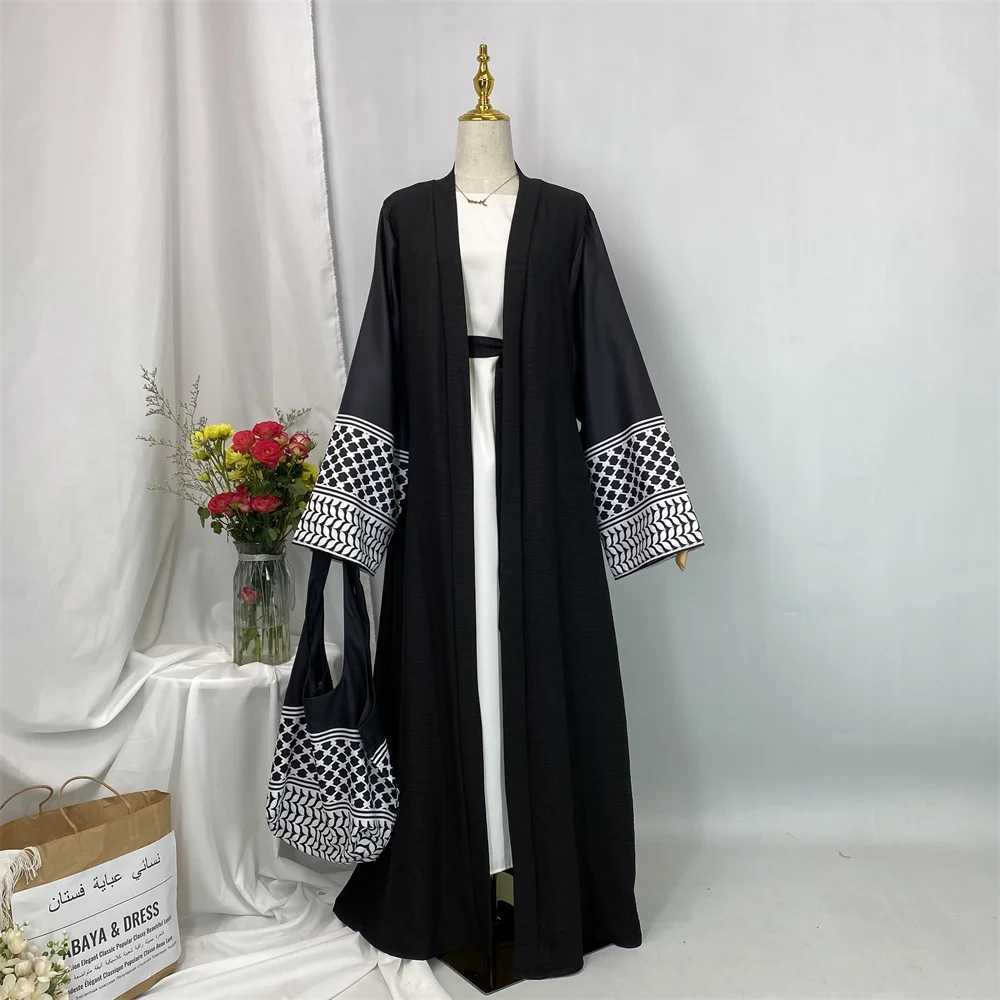 Ramadan Abaya Dubai Luxury Soft Linen Loose Slves Classic Fashion Popular Women Muslim Humility Islamic Clothing X250327