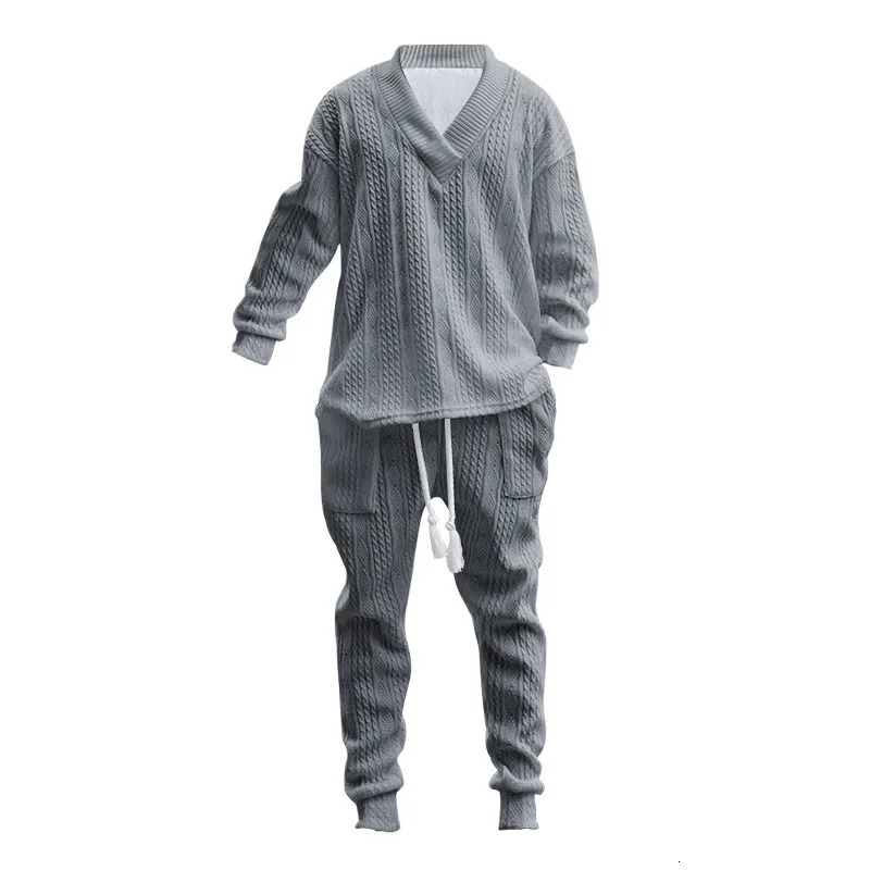 Solid color jacquard mens long sleeved casual Japanese clothing for spring and autumn loose shopping fashion 250326