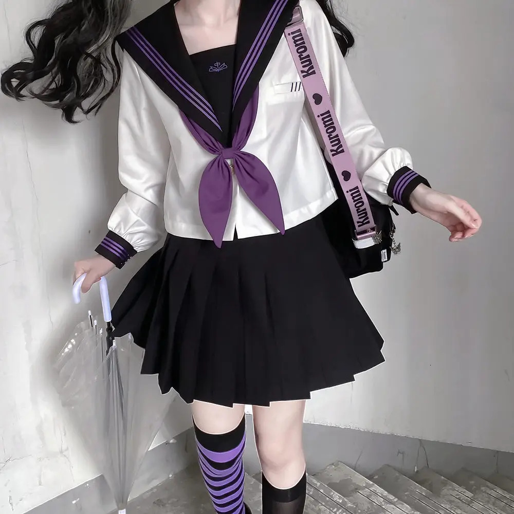 JK Uniform Japanese Student Sailor Set Sleeping Middleware Role Playing Friendly Cute Style 250326