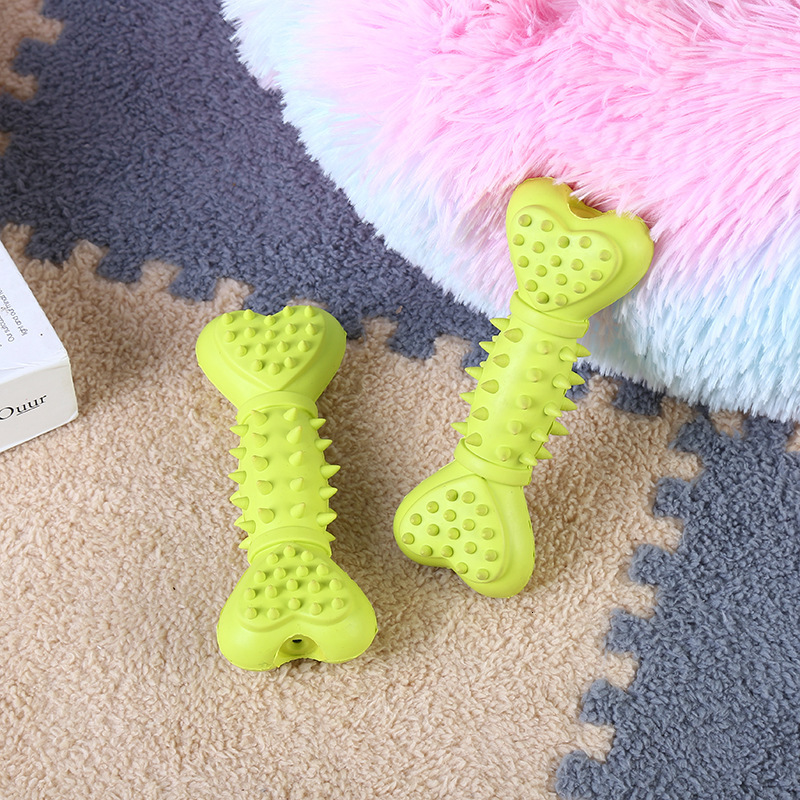 pet toy dog bone teddy bear gnawing teeth grinding teeth cleaning teeth macaron chewing teeth stick thorny toy trainer
