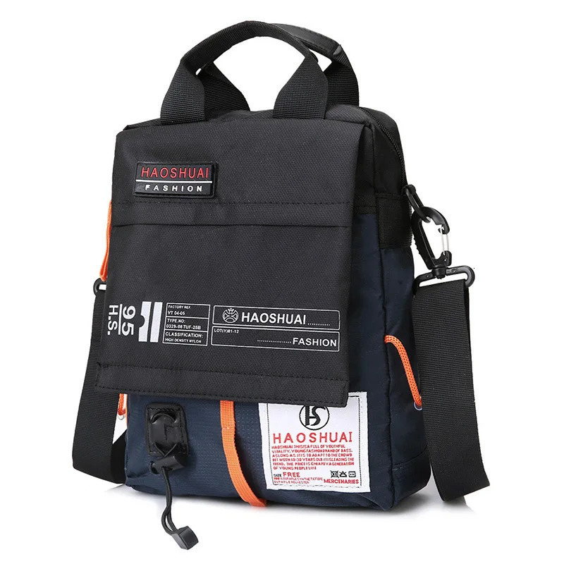 Mens handbag cross body bag casual shoulder outdoor waterproof sports travel fashionable trend nylon 250326