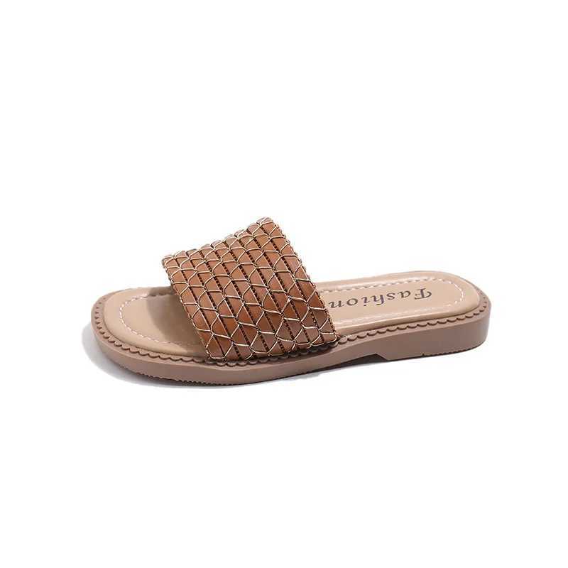 Slipper 2024 Summer New Girl Slide Fashion Baby Flip Leisure Soft Bottom Indoor and Outdoor Slide S25326