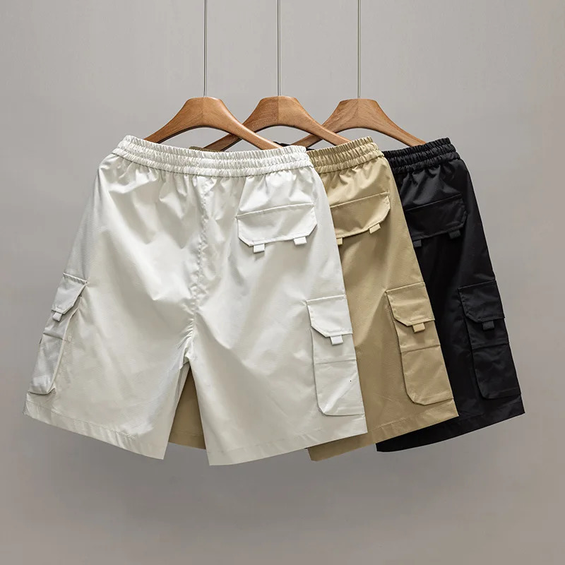 Mens tactical shorts cargo below the knee gym mens pocket work pants 250327