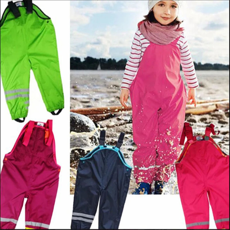 Baby girl boy waterproof cover baby childrens Trouser outdoor pants highquality windproof rain 250325