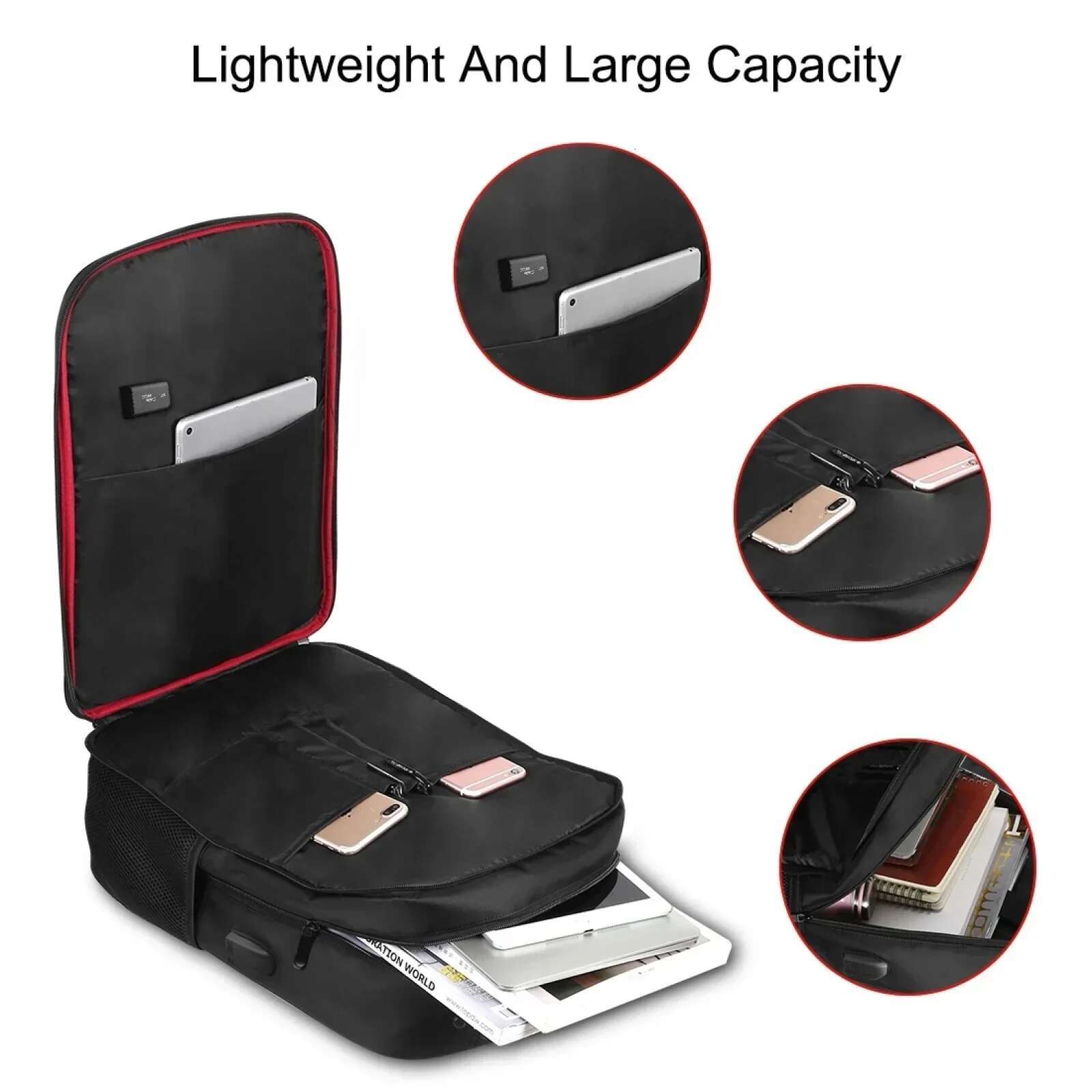 12/20W Solar Backpack Panel Powered Laptop Waterproof Large Capacity External USB Charging Port New Men's Bag