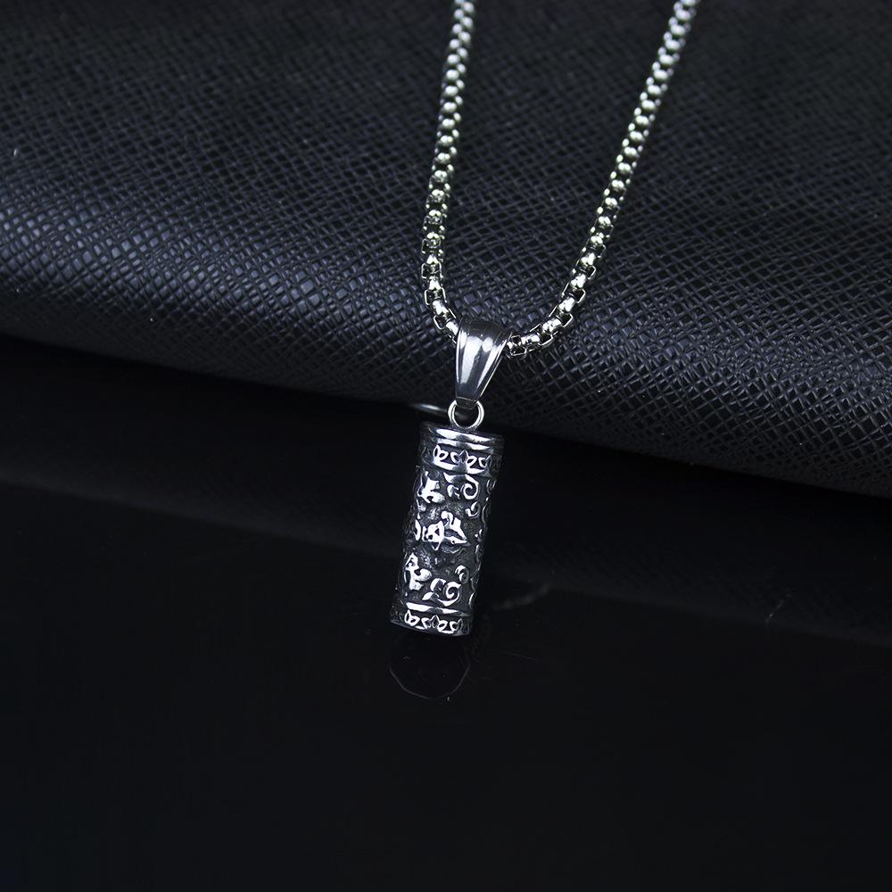 True Words Necklace - European Trendy Men's Hip Hop Pendant