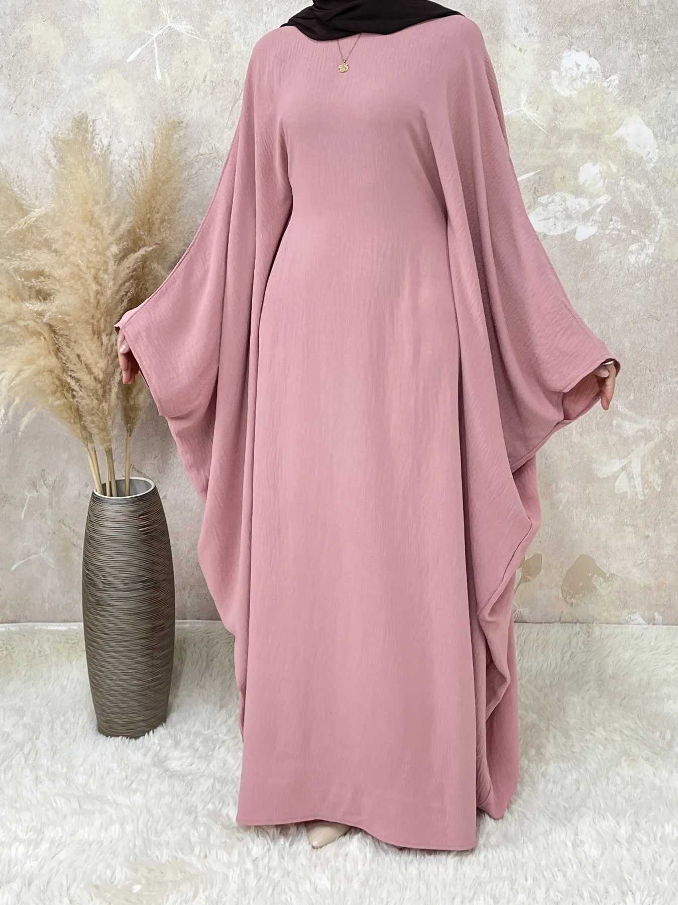 Butterfly Batwing Abaya Without Hijab Dubai Luxury Turkey Islan Muslim Kaftan Modesty Dress X2505141