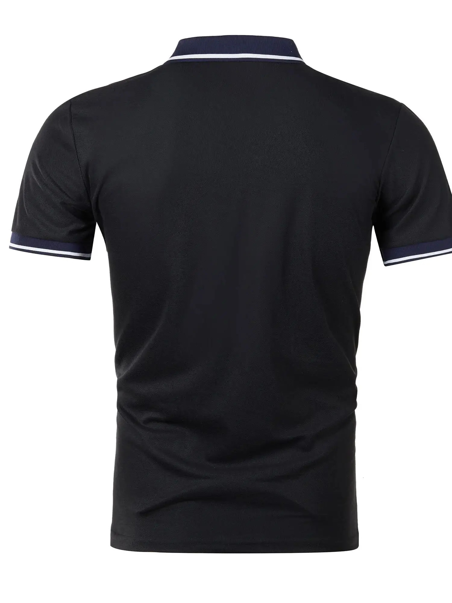 Mens polo shirt summer mens short sleeved color lapel 250327