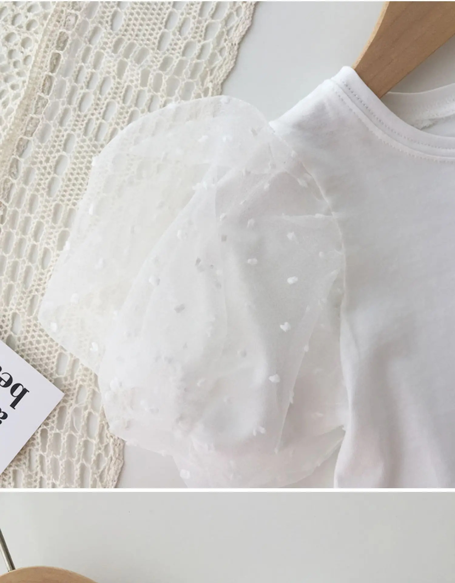 Children Girls Seersucker Short-sleeved T-shirt Denim Skirt Summer Ruffled Fishtail Jean Skirt 2 Pcs Clothing Sets 250326
